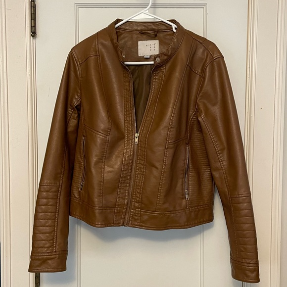 a new day Jackets & Blazers - Faux leather jacket